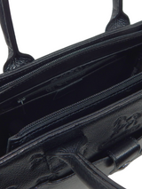 Cavalinho Cavalo Lusitano Leather Handbag SKU 18090524.01 #color_black