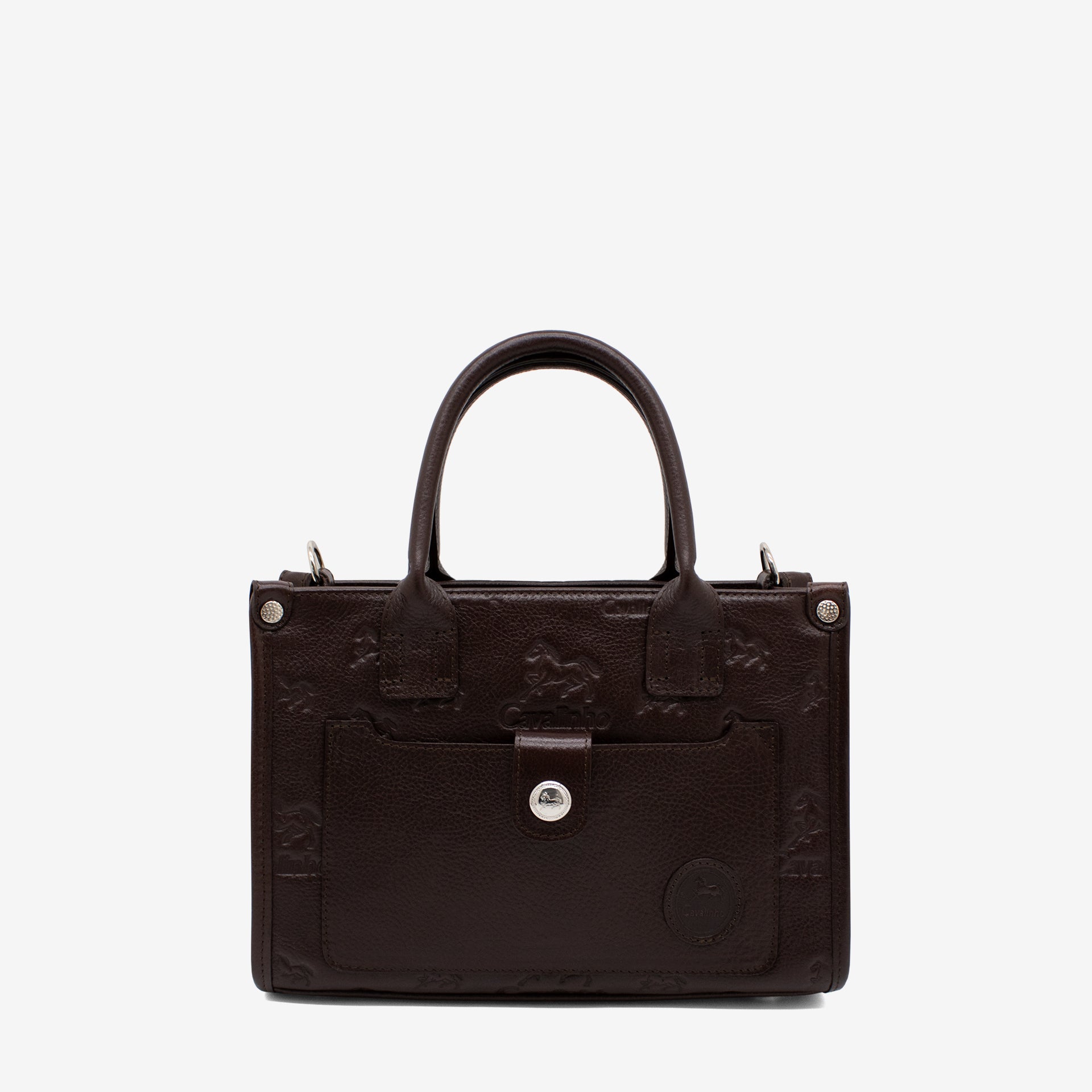 Cavalinho Cavalo Lusitano Leather Handbag SKU 18090524.02 #color_brown
