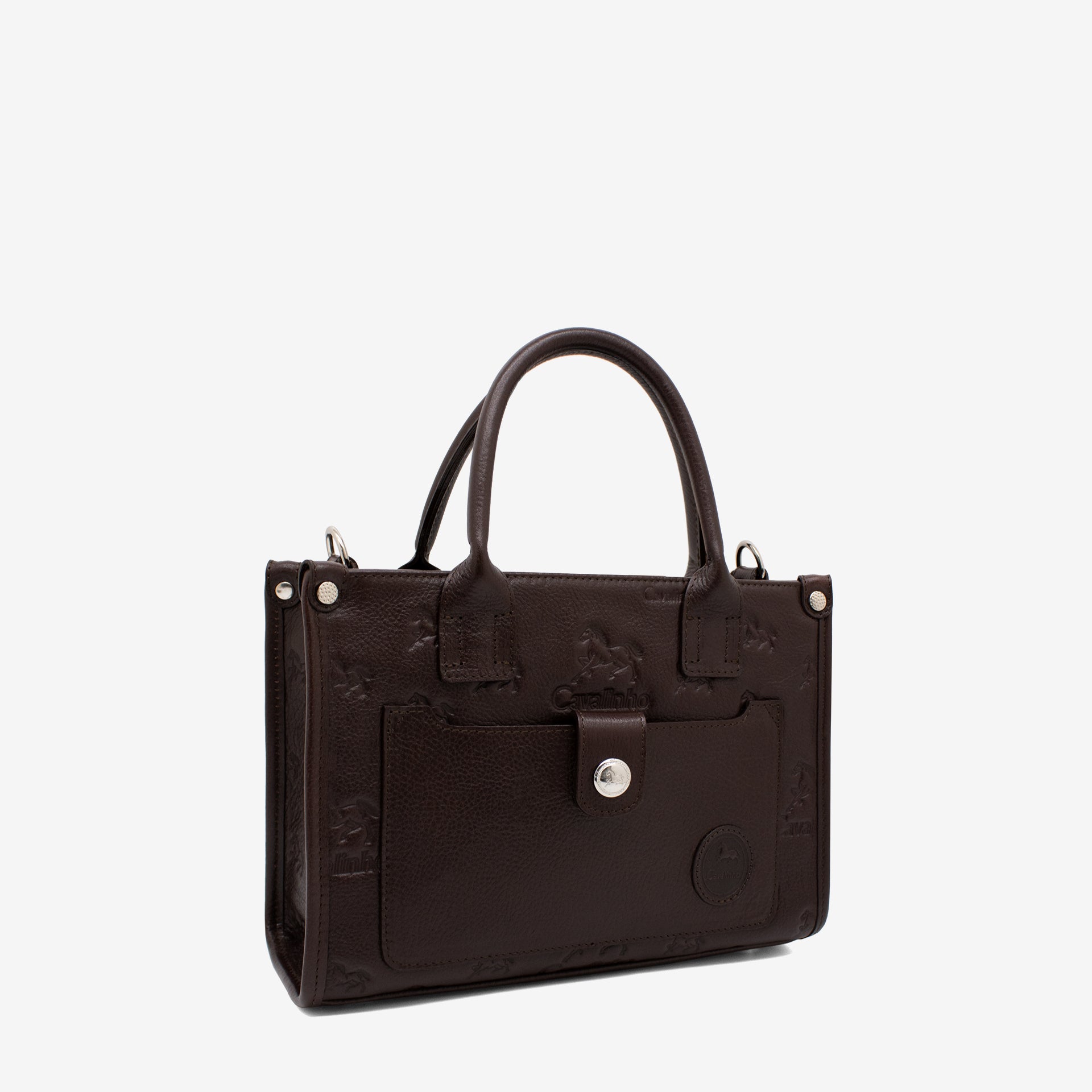 Cavalinho Cavalo Lusitano Leather Handbag SKU 18090524.02 #color_brown