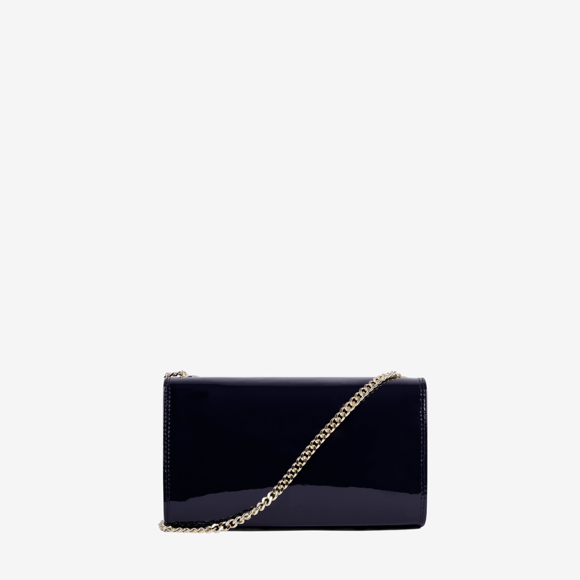 Cavalinho All In Patent Blue Leather Clutch Shoulder Bag SKU 18090535.03 #color_navy