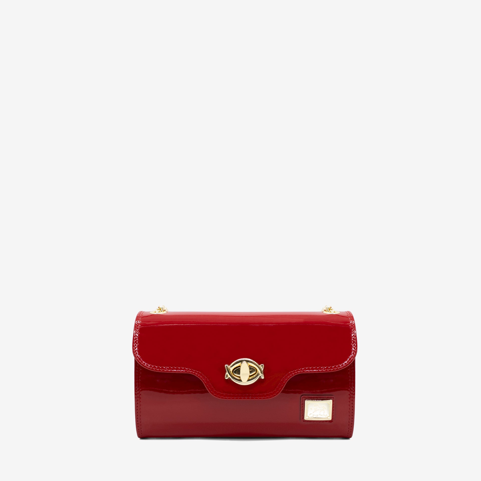 Cavalinho All In Patent Red Leather Clutch Shoulder Bag SKU 18090535.04 #color_red