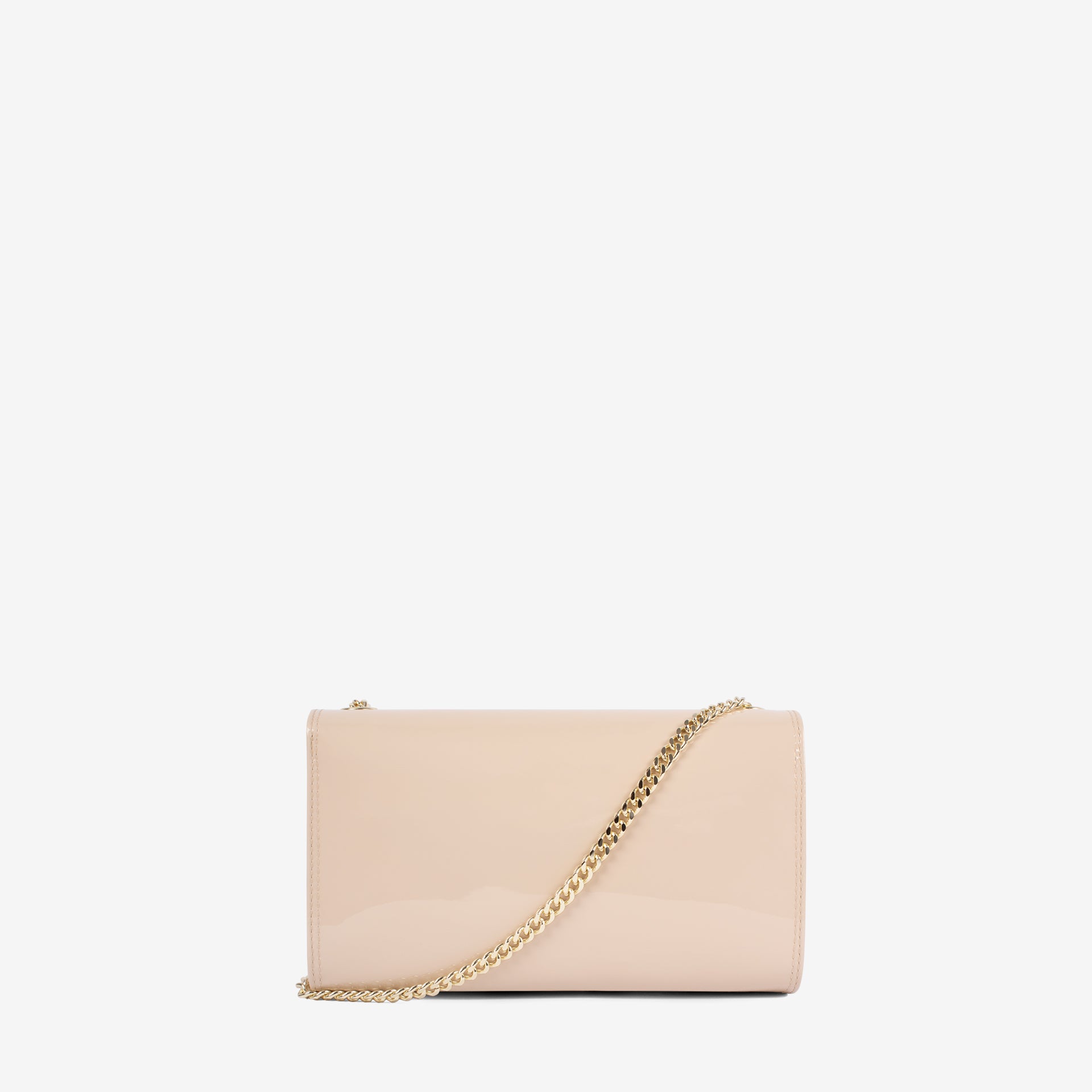 Cavalinho All In Patent Nude Leather Clutch Shoulder Bag SKU 18090535.05 #color_beige
