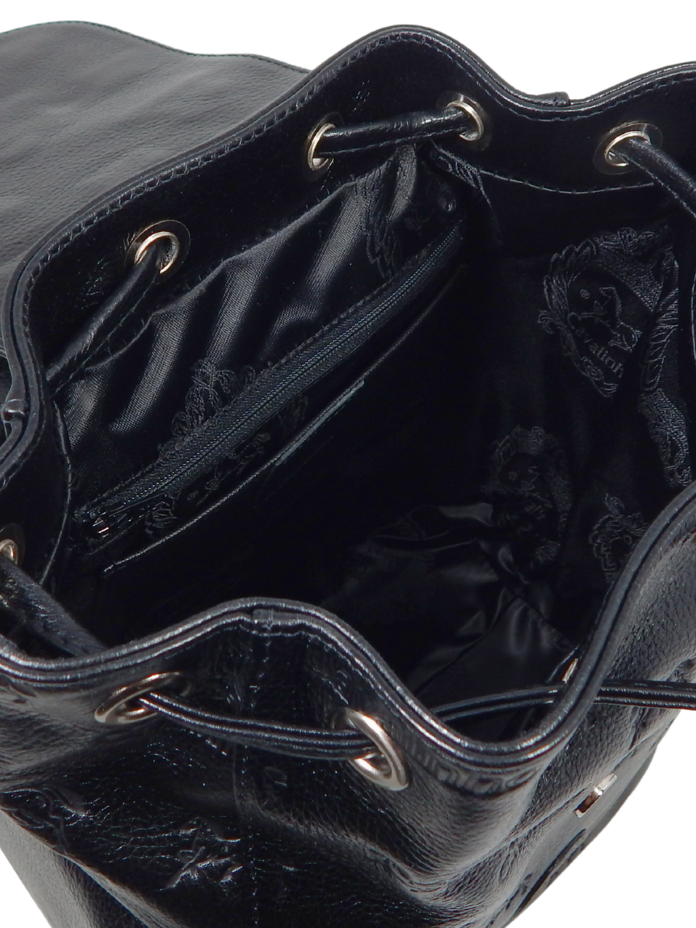 Cavalinho Cavalo Lusitano Leather Backpack SKU 18090545.01 #color_black