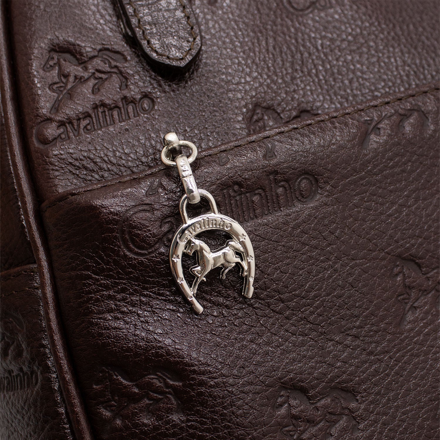 Cavalinho Cavalo Lusitano Leather Backpack SKU 18090548.02 #color_brown