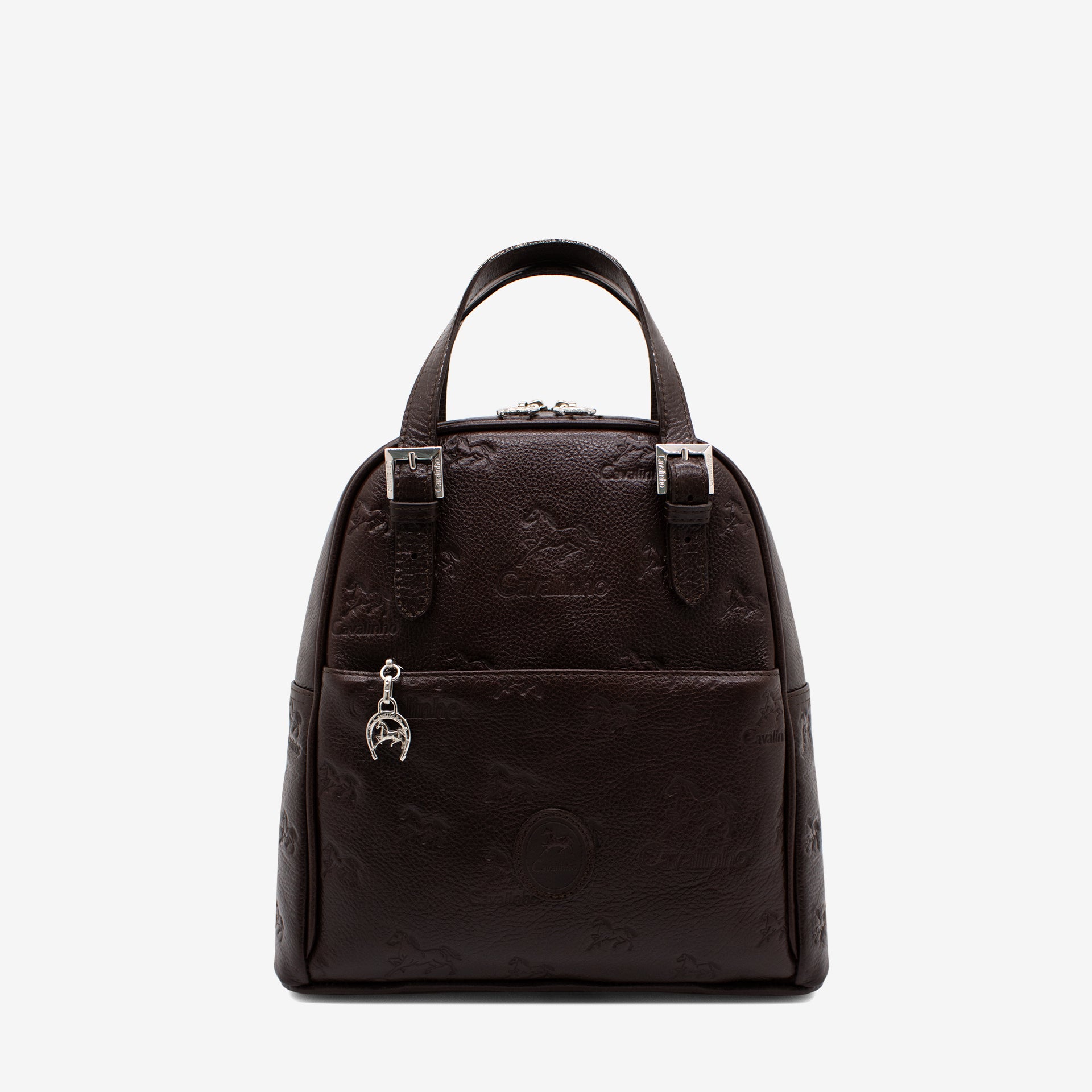 Cavalinho Cavalo Lusitano Leather Backpack SKU 18090548.02 #color_brown