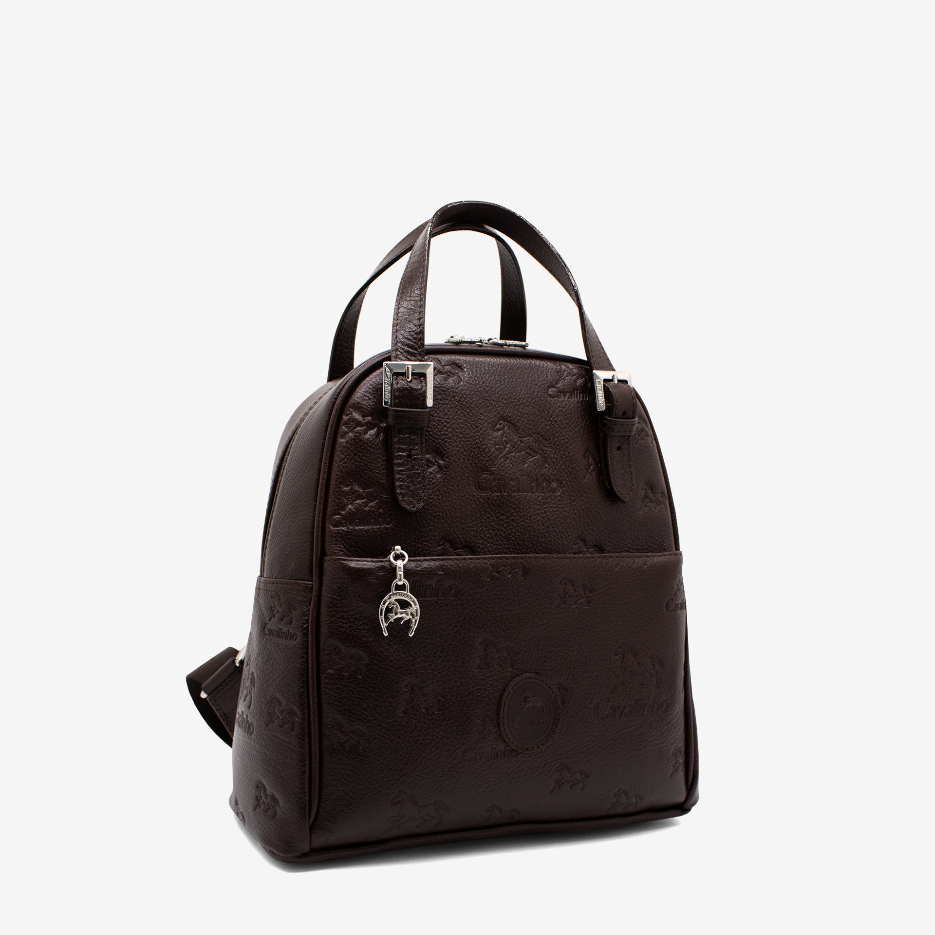 Cavalinho Cavalo Lusitano Leather Backpack SKU 18090548.02 #color_brown