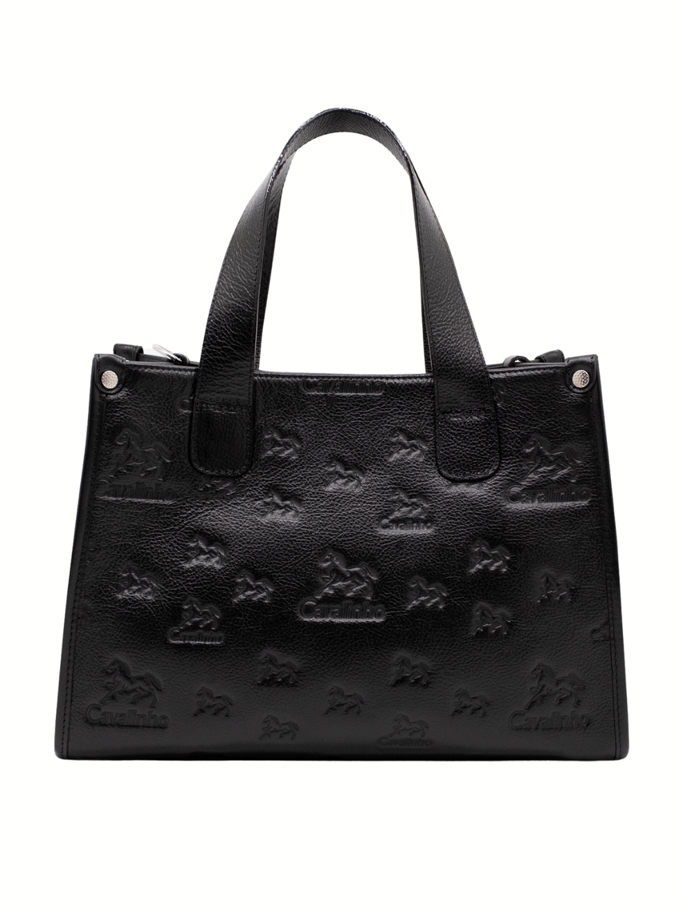 Cavalinho Cavalo Lusitano Leather Handbag SKU 18090551.01 #color_black