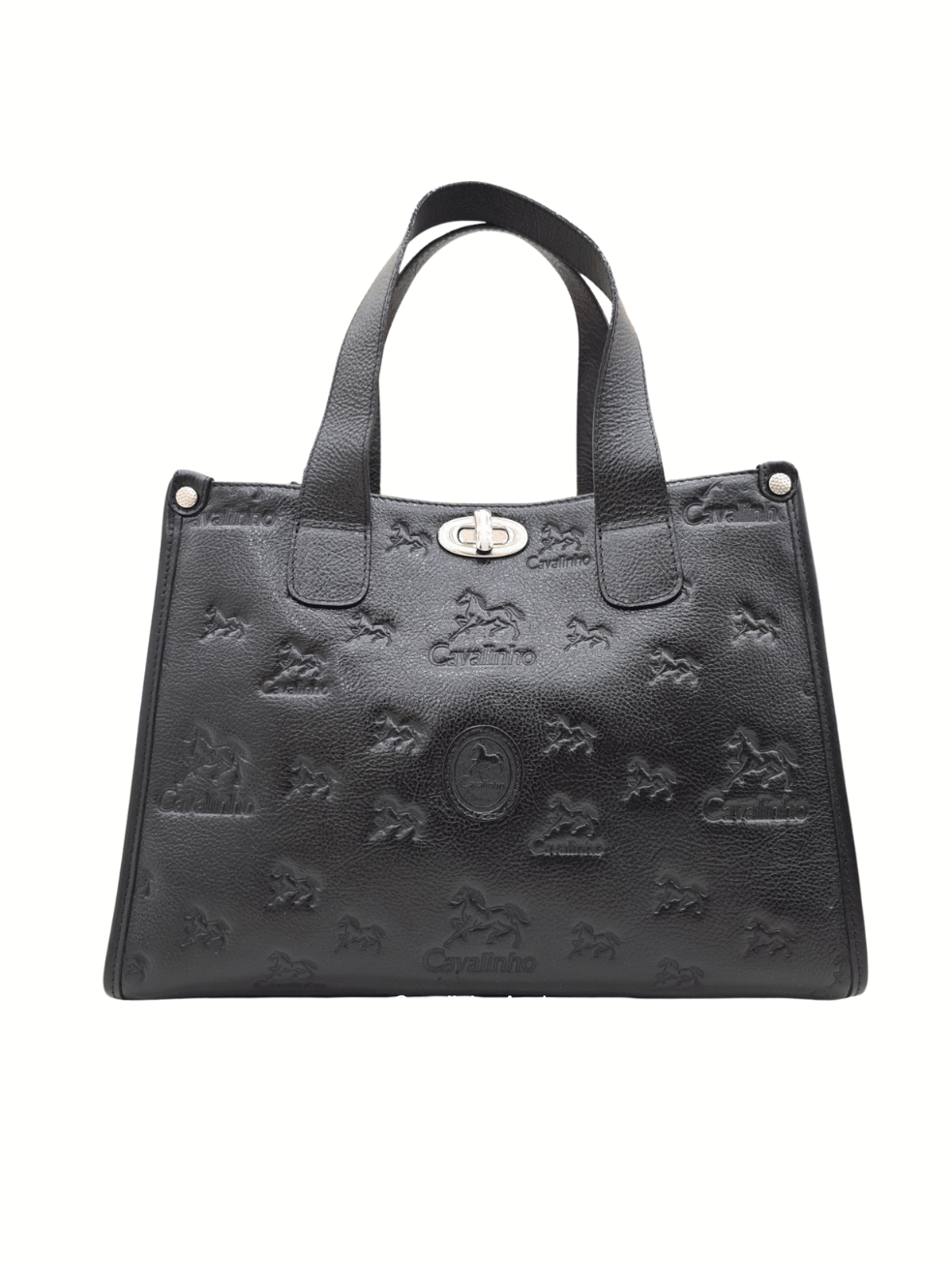 Cavalinho Cavalo Lusitano Leather Handbag SKU 18090551.01 #color_black