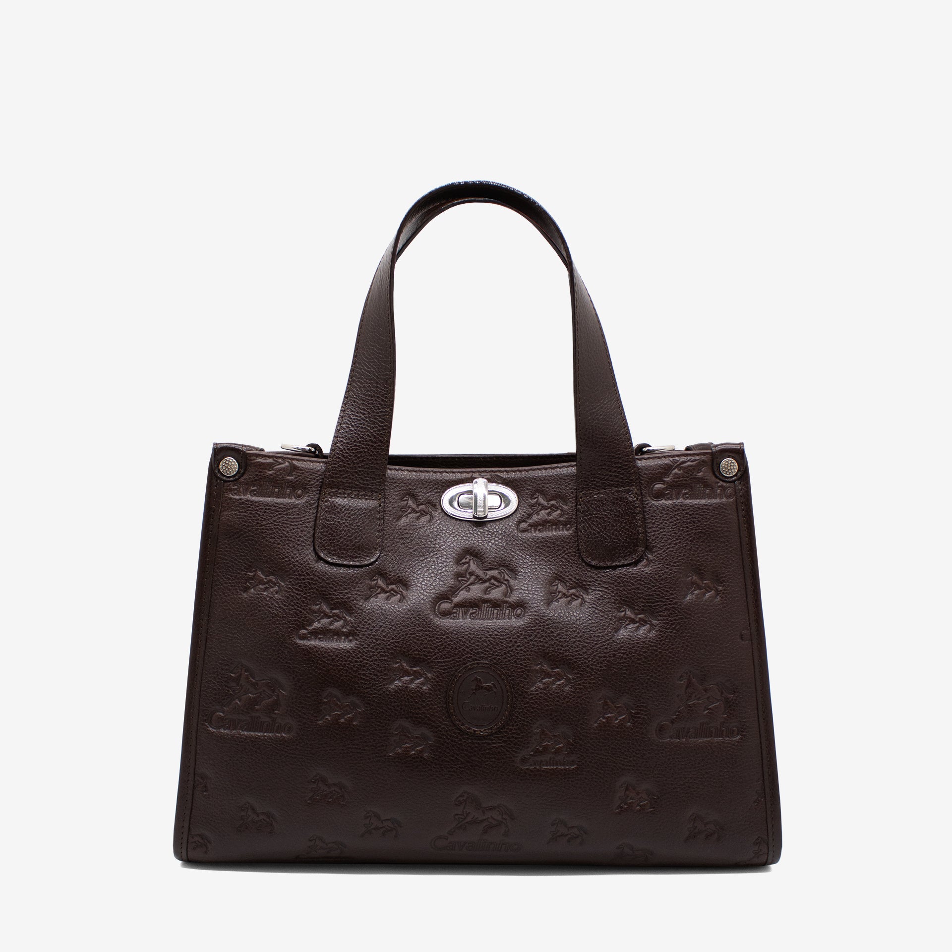 Cavalinho Cavalo Lusitano Brown Leather Handbag for Women SKU 18090551.02 #color_brown