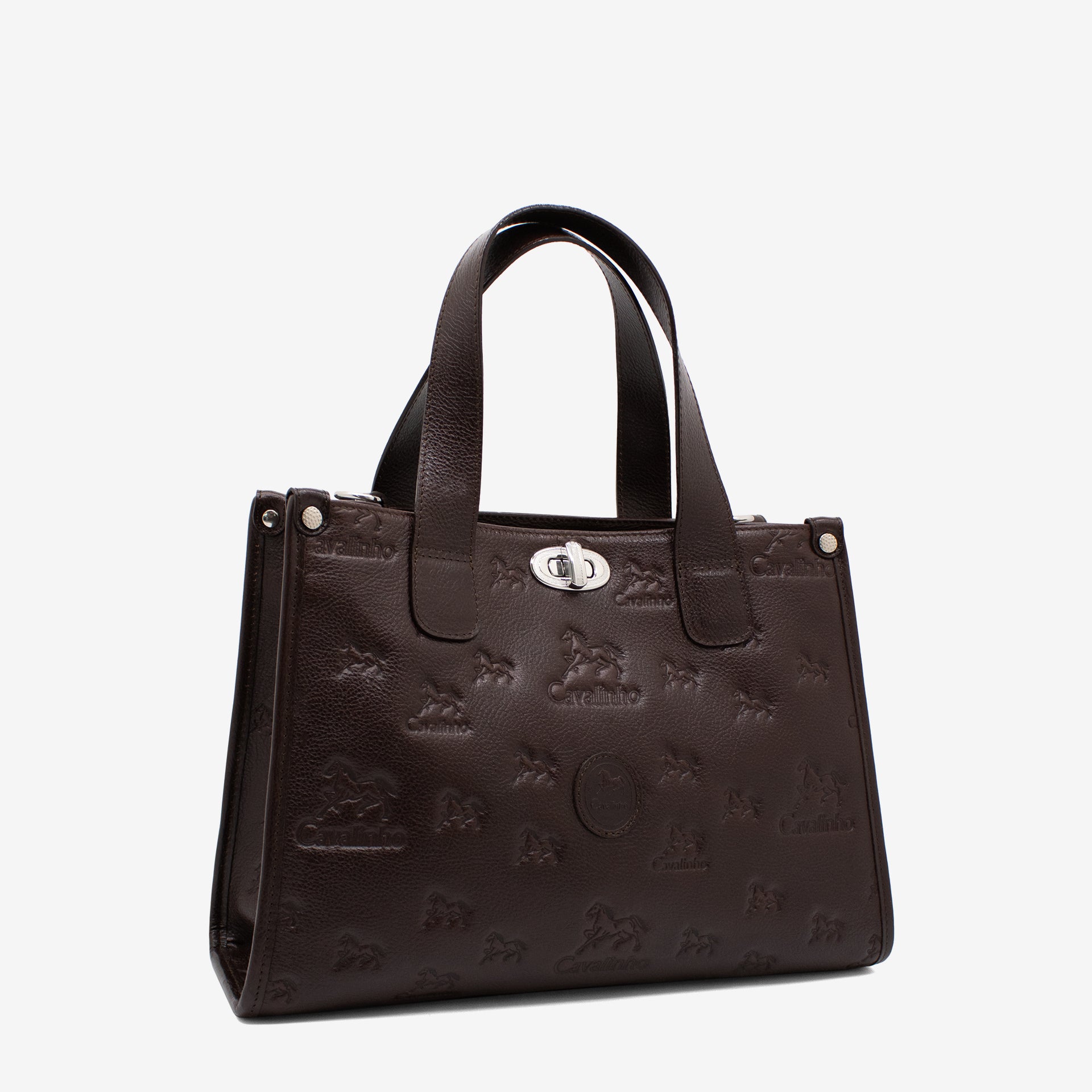 Cavalinho Cavalo Lusitano Brown Leather Handbag for Women SKU 18090551.02 #color_brown