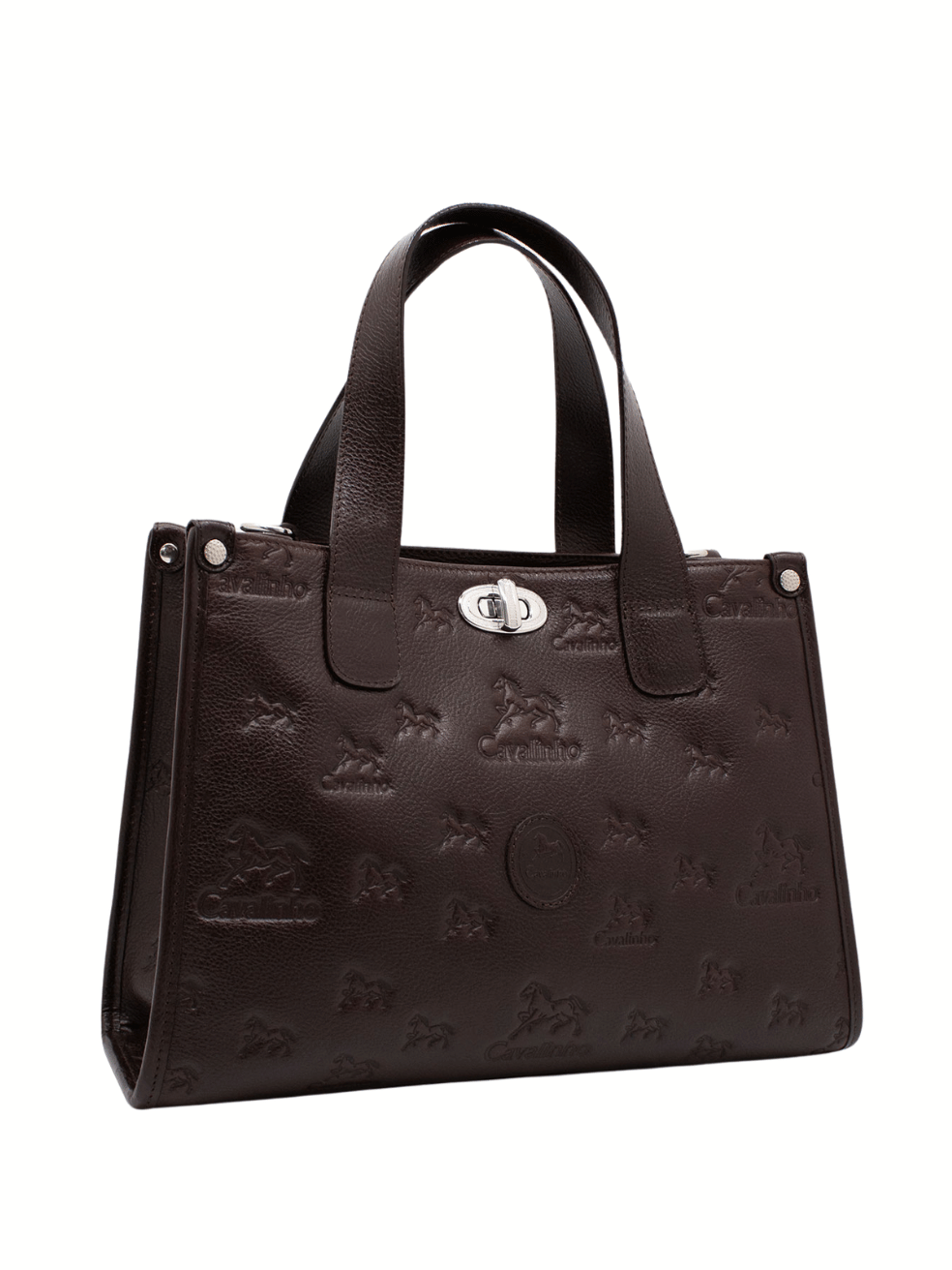 Cavalinho Cavalo Lusitano Leather Handbag SKU 18090551.02 #color_brown