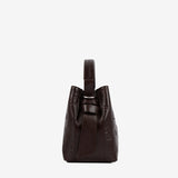 Cavalinho Cavalo Lusitano Brown Leather Bucket Bag SKU 18090591.02 #color_brown