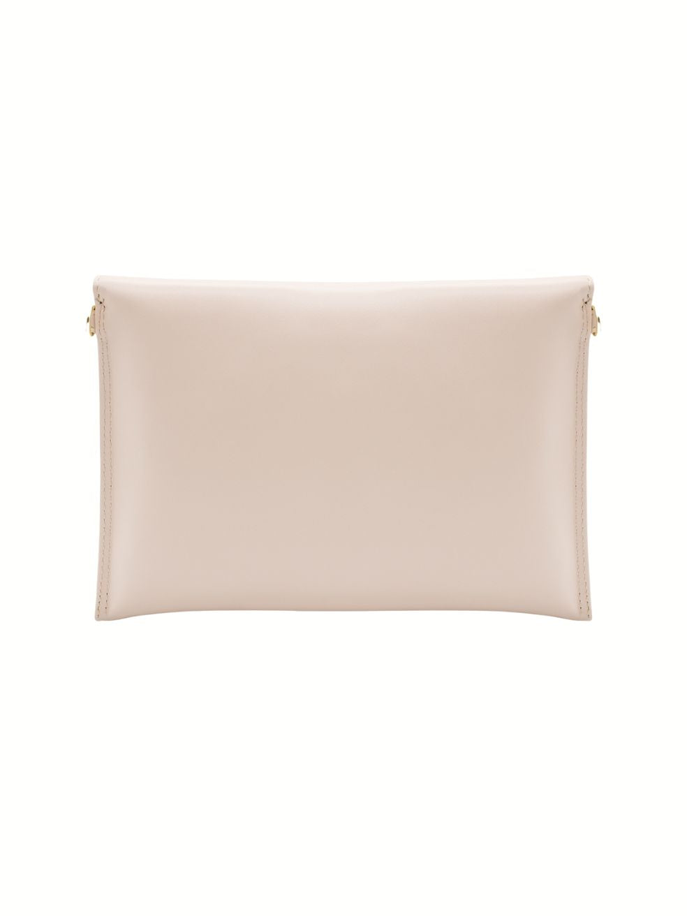 Cream leather cheap clutch bag