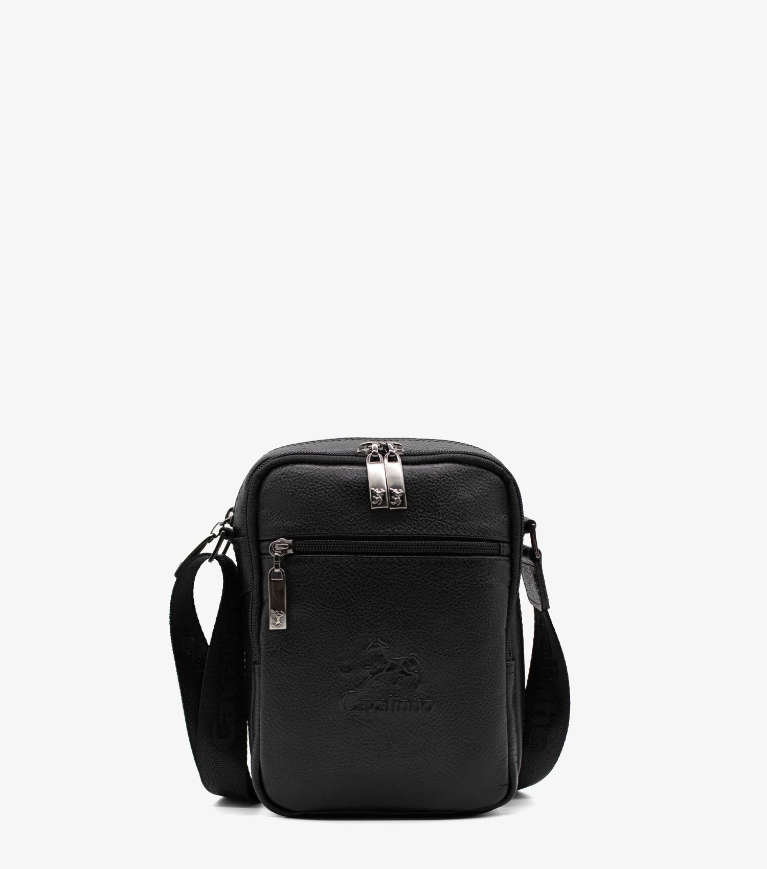 Cavalinho The Sailor Black Leather Traveler Crossbody Bag SKU 18150128.01 #color_black