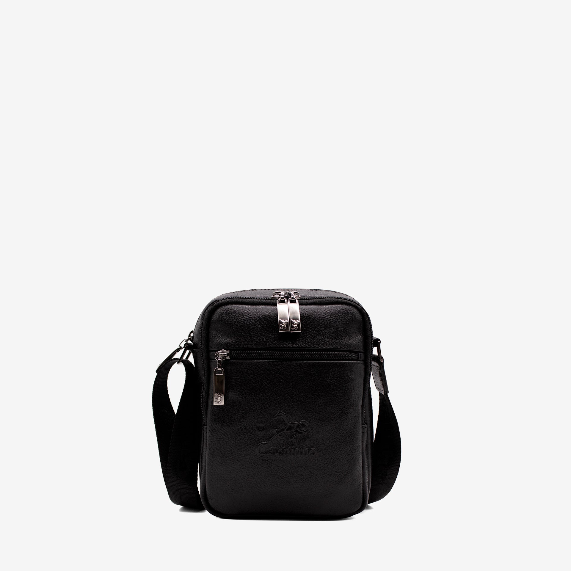Cavalinho The Sailor Black Leather Traveler Crossbody Bag SKU 18150128.01 #color_black