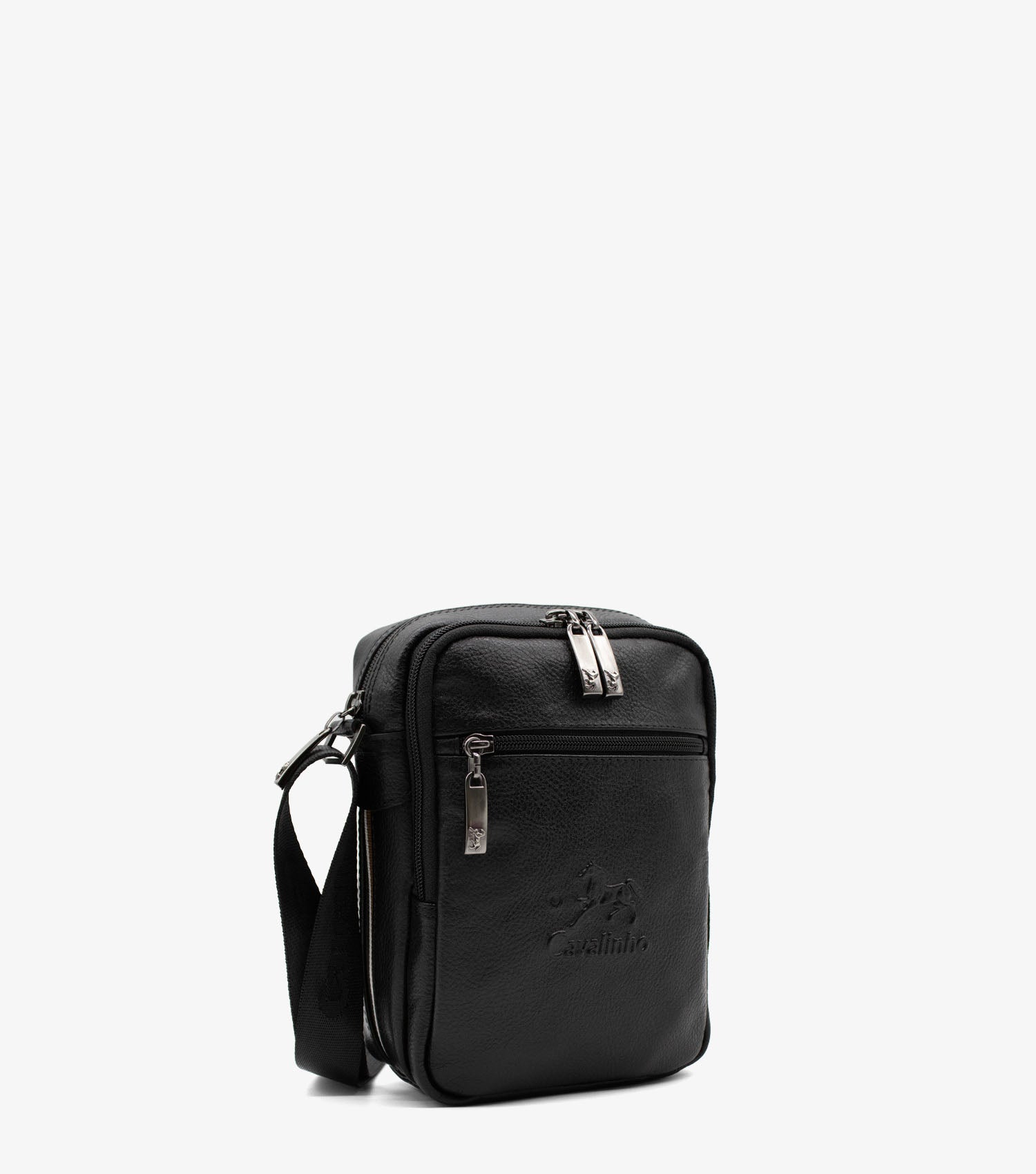 Cavalinho The Sailor Black Leather Traveler Crossbody Bag SKU 18150128.01 #color_black
