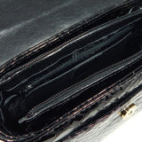 Cavalinho Gallop Black Patent Leather Shoulder Bag SKU 18170471.01 #color_black, navy