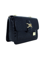 Cavalinho Gallop Patent Leather Shoulder Bag SKU 18170471.01 #color_black