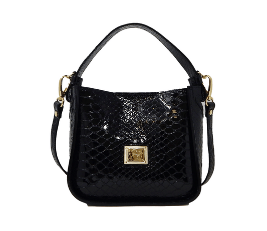 Cavalinho Gallop Patent Leather Handbag - Black - 18170475.01_1