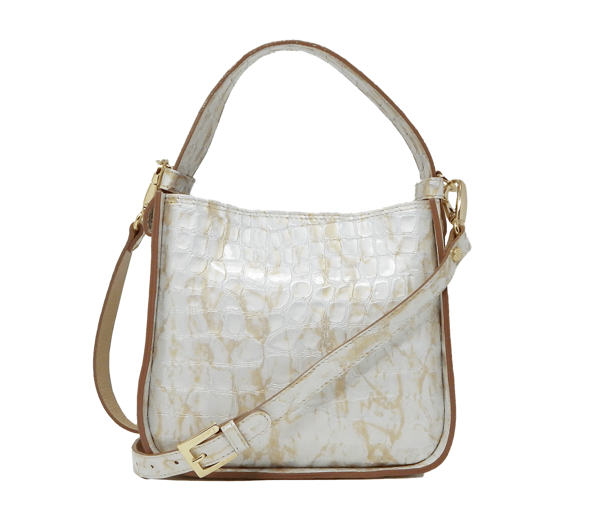 #color_ Beige White | Cavalinho Gallop Patent Leather Handbag - Beige White - 18170475.31_3
