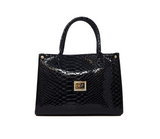 #color_ Black | Cavalinho Gallop Patent Leather Handbag - Black - 18170480.01_1