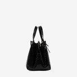 Cavalinho Gallop Black Patent Leather Handbag SKU 18170490.01 #color_black