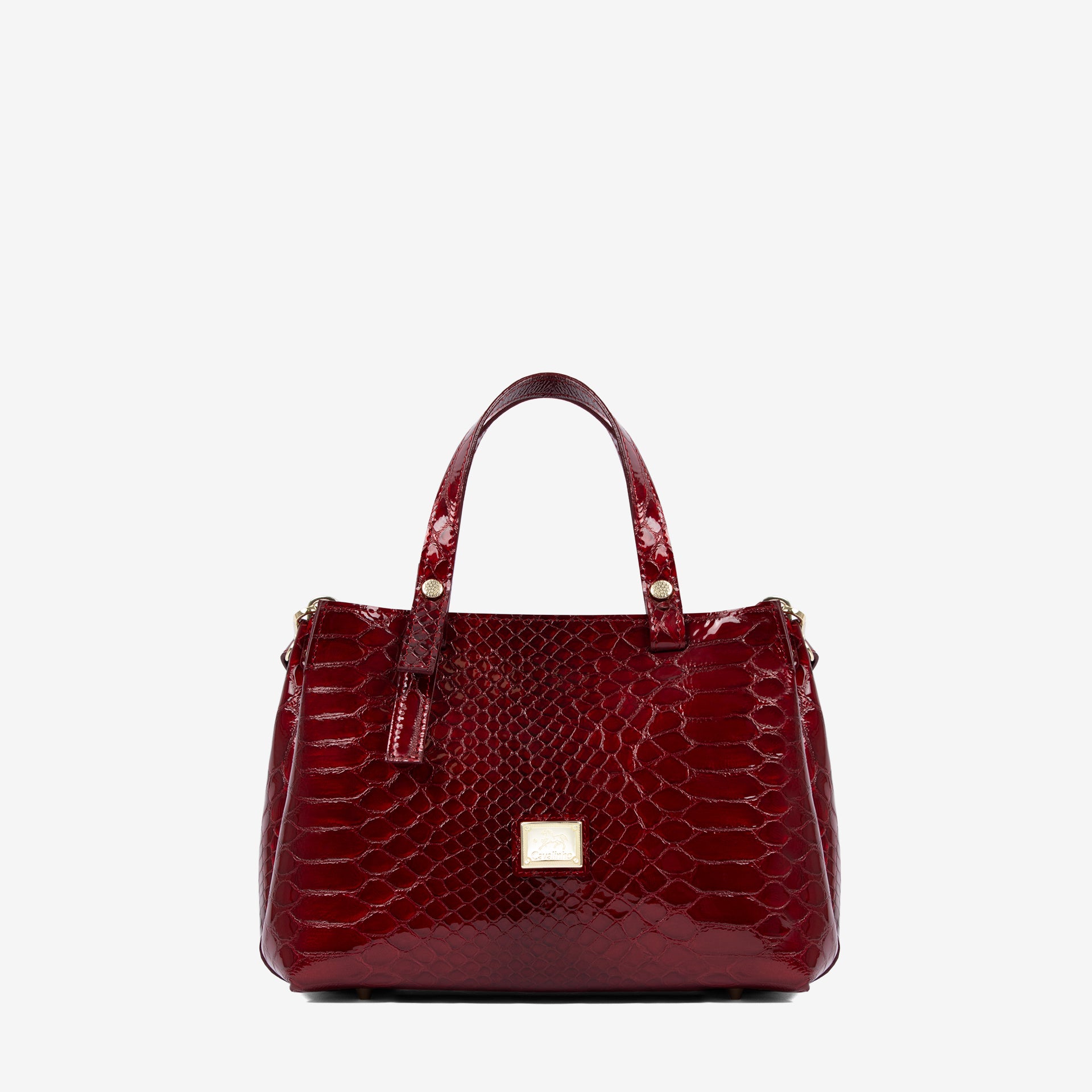 Cavalinho Gallop Red Patent Leather Handbag SKU 18170490.04 #color_red