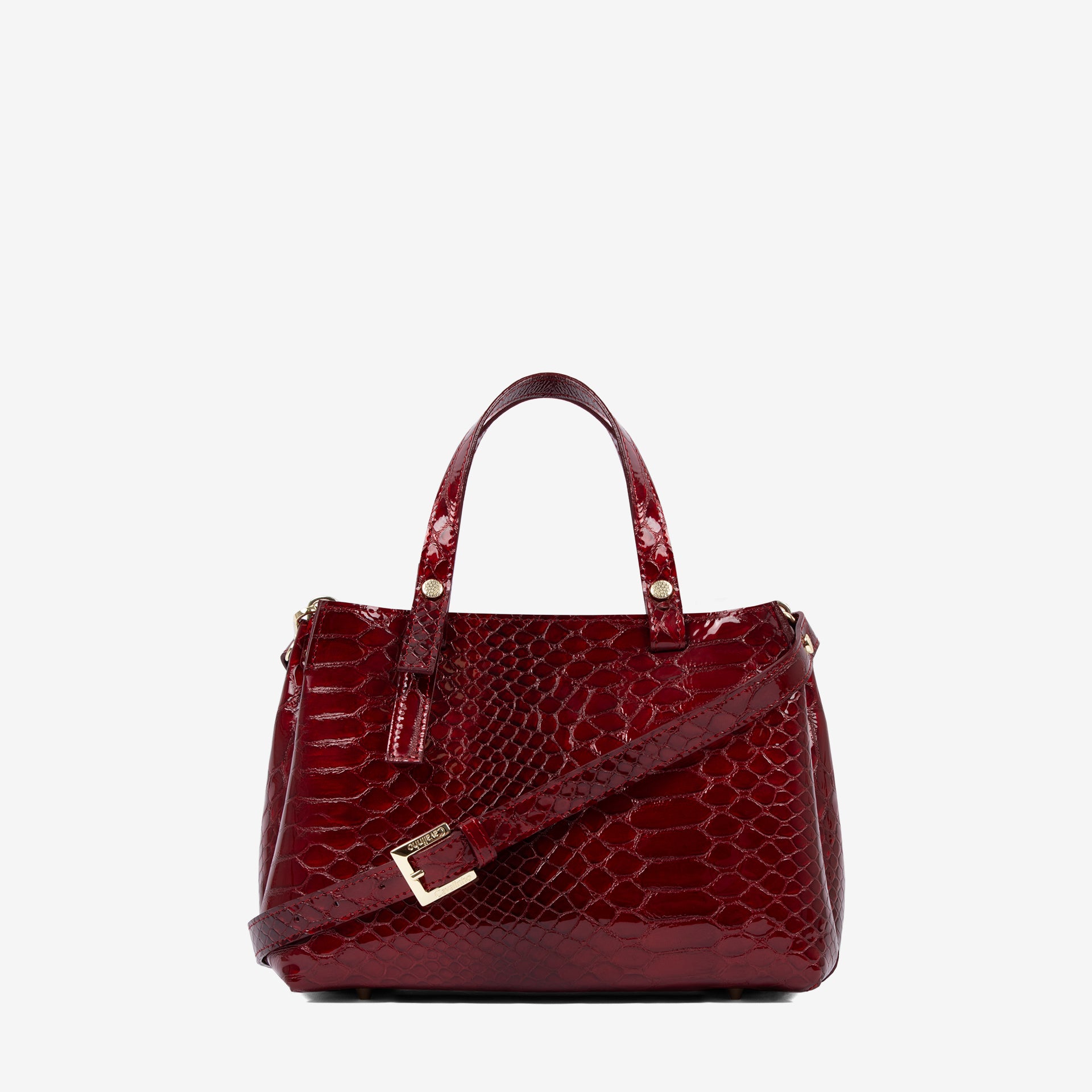 Cavalinho Gallop Red Patent Leather Handbag SKU 18170490.04 #color_red