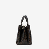 Cavalinho Gallop Patent Leather Handbag SKU 18170490.19 #color_Black / Brown