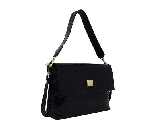 #color_ Black | Cavalinho Gallop 3 in 1: Patent Leather Clutch, Handbag or Crossbody Bag - Black - 18170509.01_2