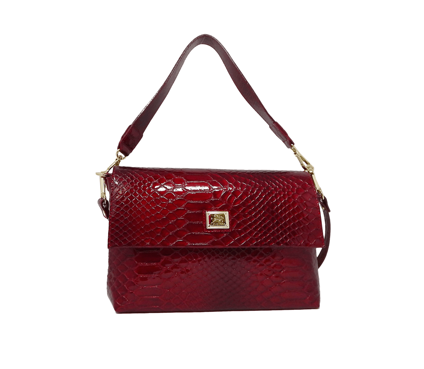 #color_ Red | Cavalinho Gallop 3 in 1: Patent Leather Clutch, Handbag or Crossbody Bag - Red - 18170509.04_1