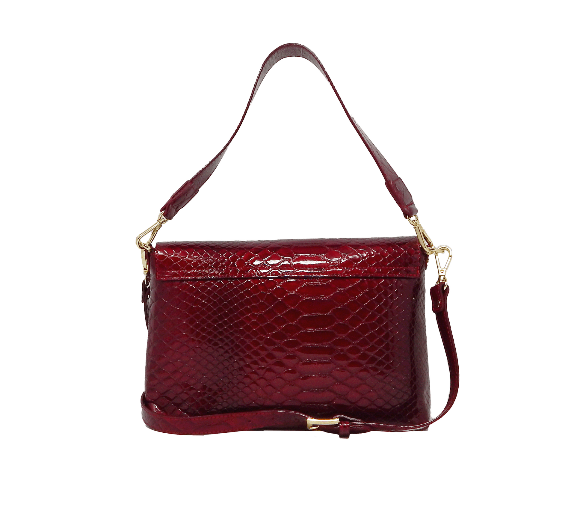 #color_ Red | Cavalinho Gallop 3 in 1: Patent Leather Clutch, Handbag or Crossbody Bag - Red - 18170509.04_3