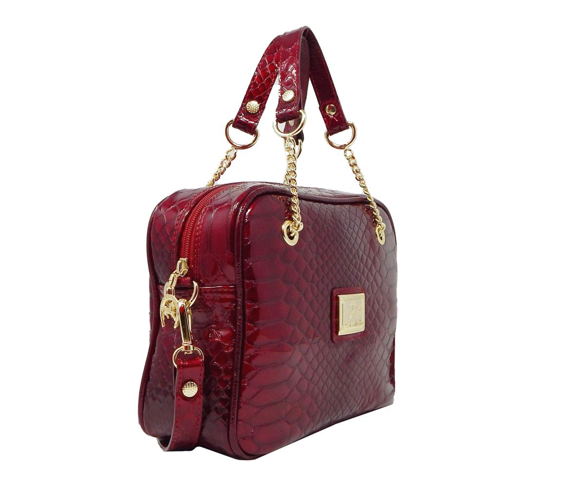 #color_ Red | Cavalinho Gallop Patent Leather Handbag - Red - 18170512.04_2