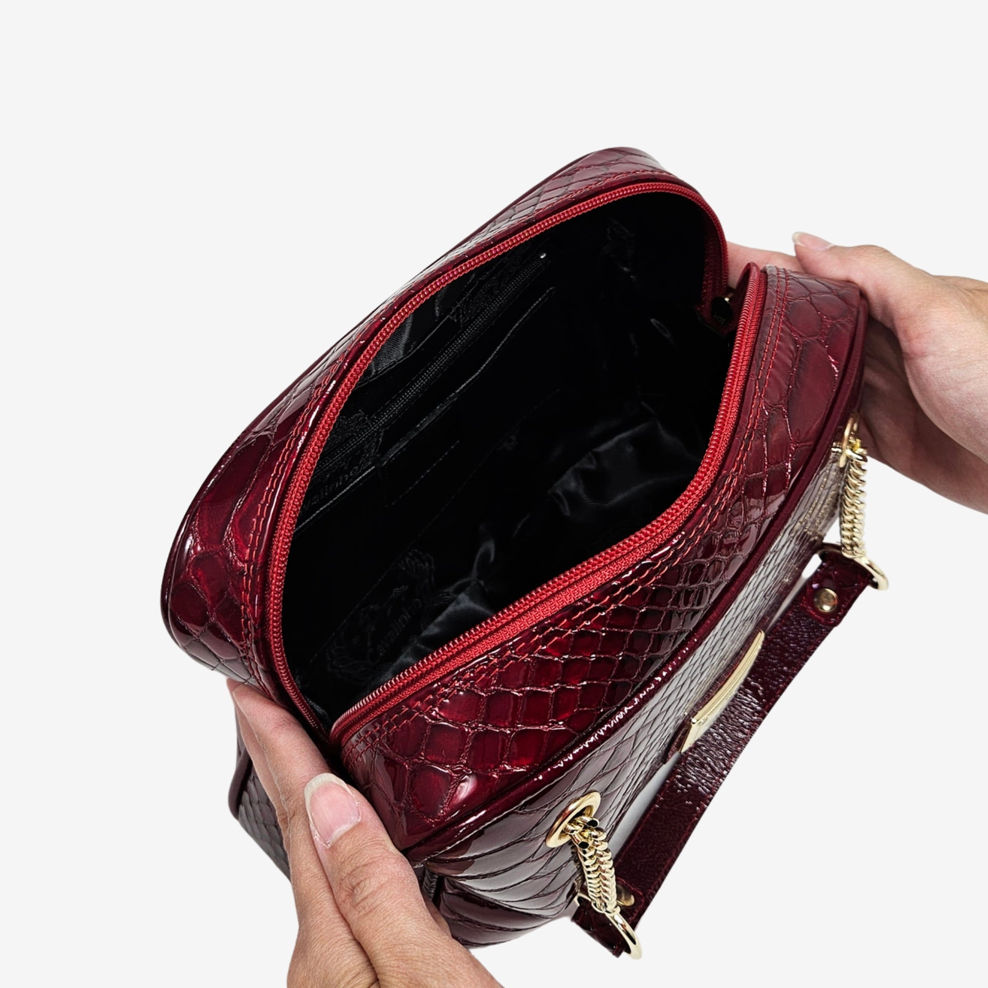 Cavalinho Gallop Patent Leather Handbag SKU 18170512.04 #color_red