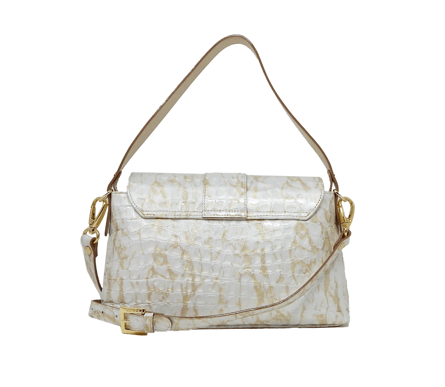 #color_ Beige White | Cavalinho Gallop Patent Leather Handbag - Beige White - 18170514.31_3