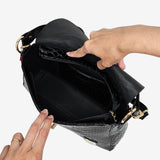 Cavalinho Gallop Black Patent Leather Handbag SKU 18170515.01 #color_black