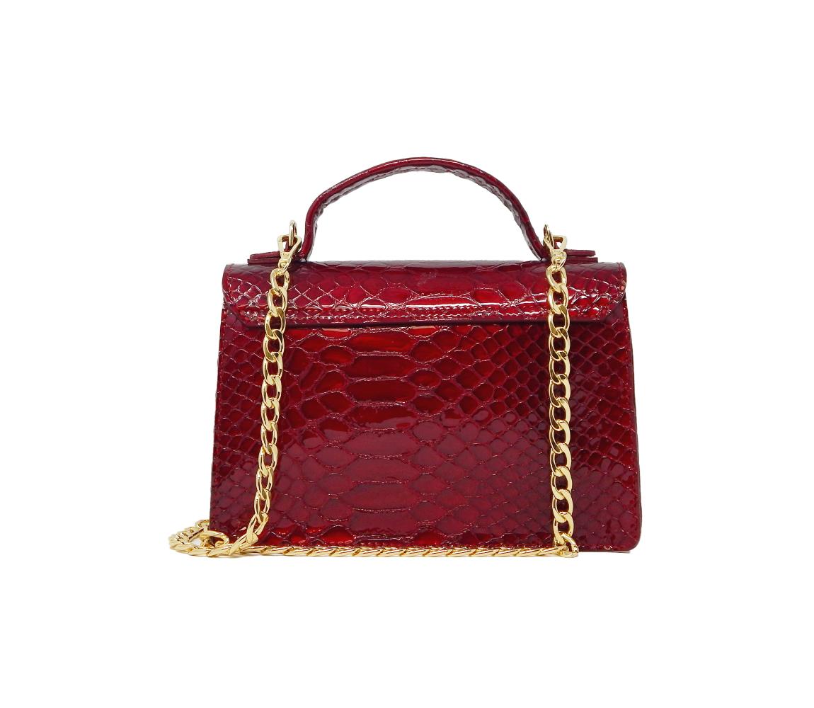 #color_ Red | Cavalinho Gallop Patent Leather Handbag - Red - 18170517.04_3