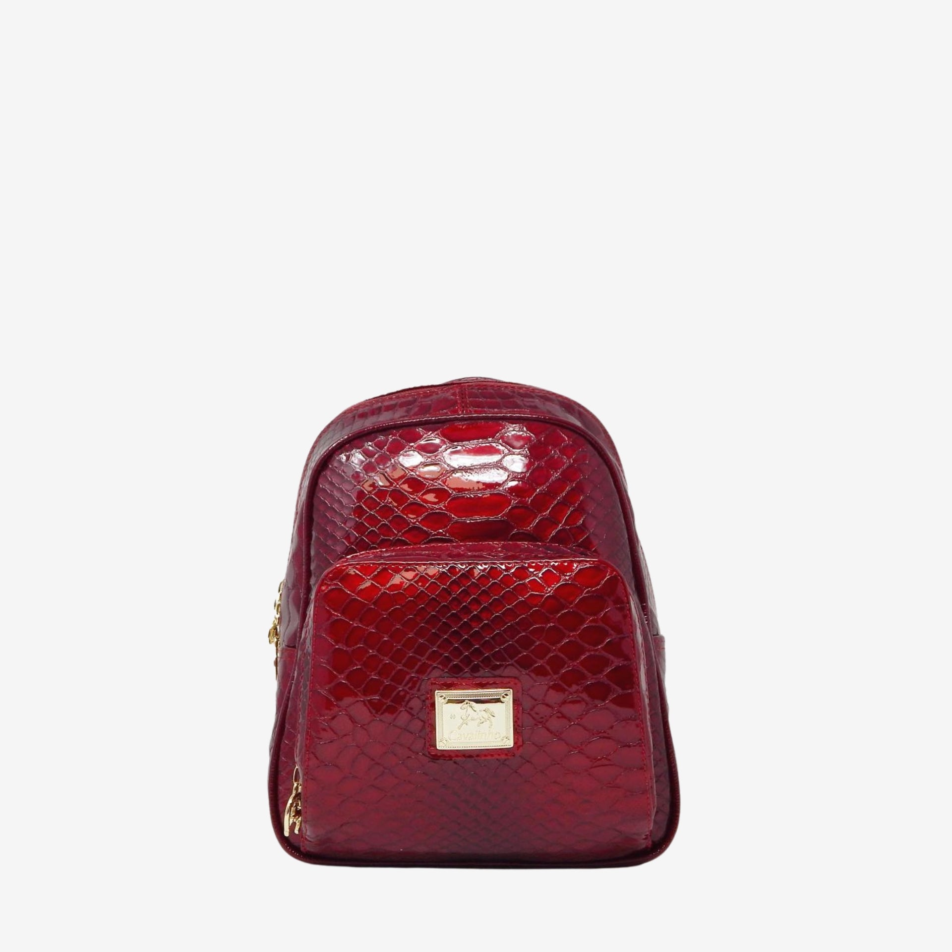 Cavalinho Gallop Patent Leather Backpack SKU 18170525.04 #color_red