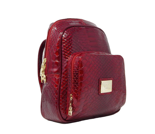 #color_ Red | Cavalinho Gallop Patent Leather Backpack - Red - 18170525.04_2