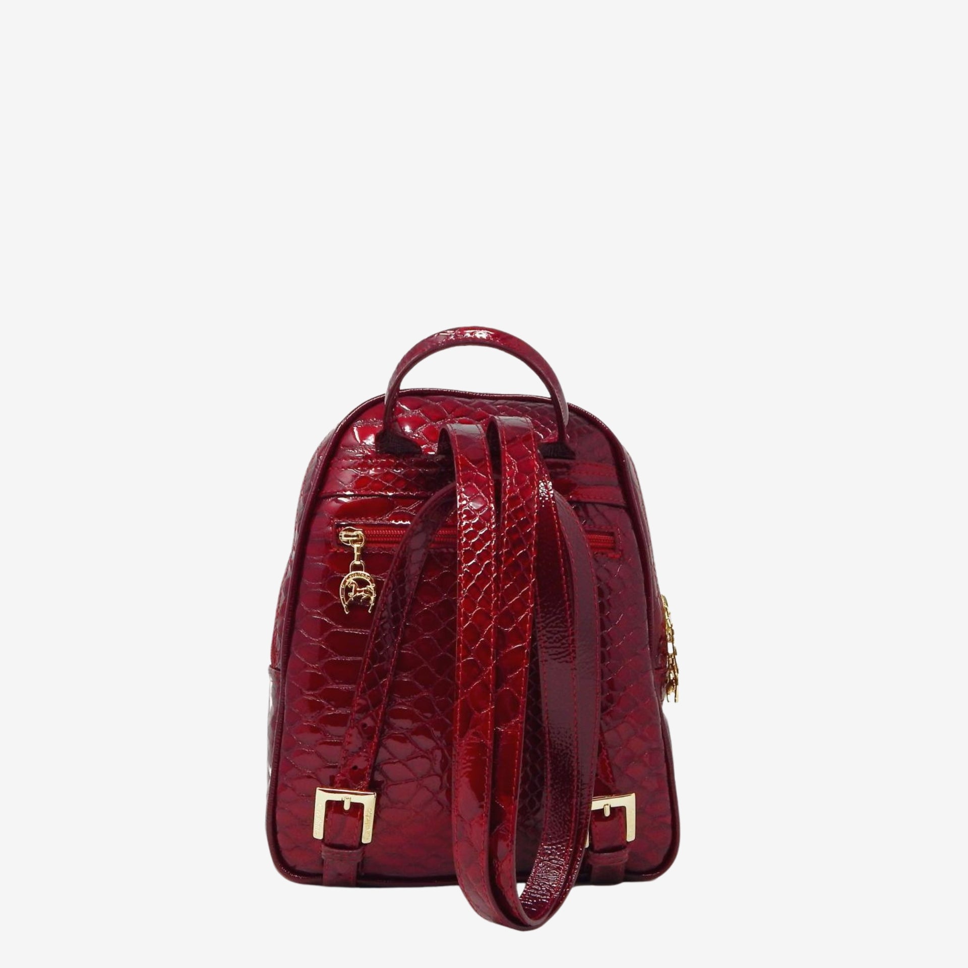 Cavalinho Gallop Patent Leather Backpack SKU 18170525.04 #color_red