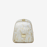 Cavalinho Gallop Beige Patent Leather Backpack Purse SKU 18170525.31 #color_beige / white