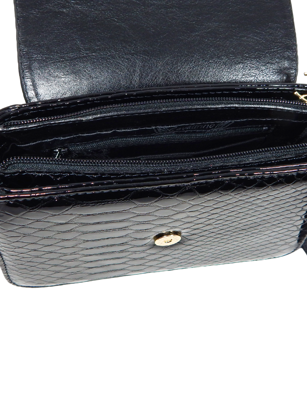 Cavalinho Gallop Patent Leather Handbag SKU 18170530.01 #color_black