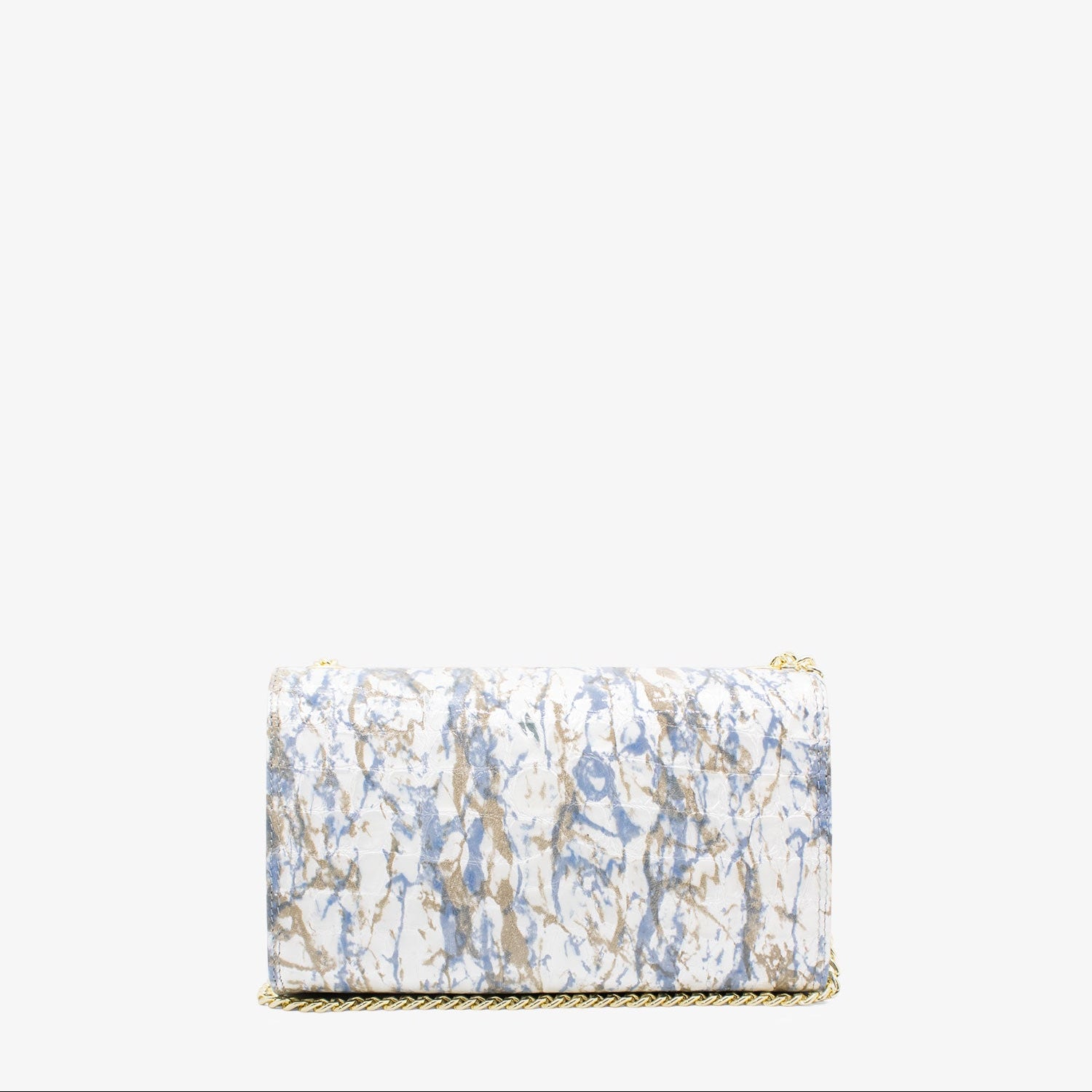 Cavalinho Gallop Patent Leather ladies clutch Bag SKU 18170535.10 #color_blue / white