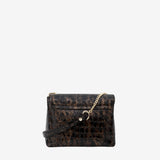 Cavalinho Gallop Patent Leather Shoulder Bag SKU 18170536.19 #color_black / brown