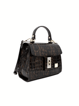 Cavalinho Gallop Patent Leather Handbag SKU 18170559.19 #color_black / brown