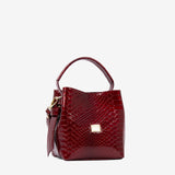 Cavalinho Gallop Red Patent Leather Bucket Bag SKU 18170591.04 #color_red