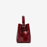 Cavalinho Gallop Red Patent Leather Bucket Bag SKU 18170591.04 #color_red