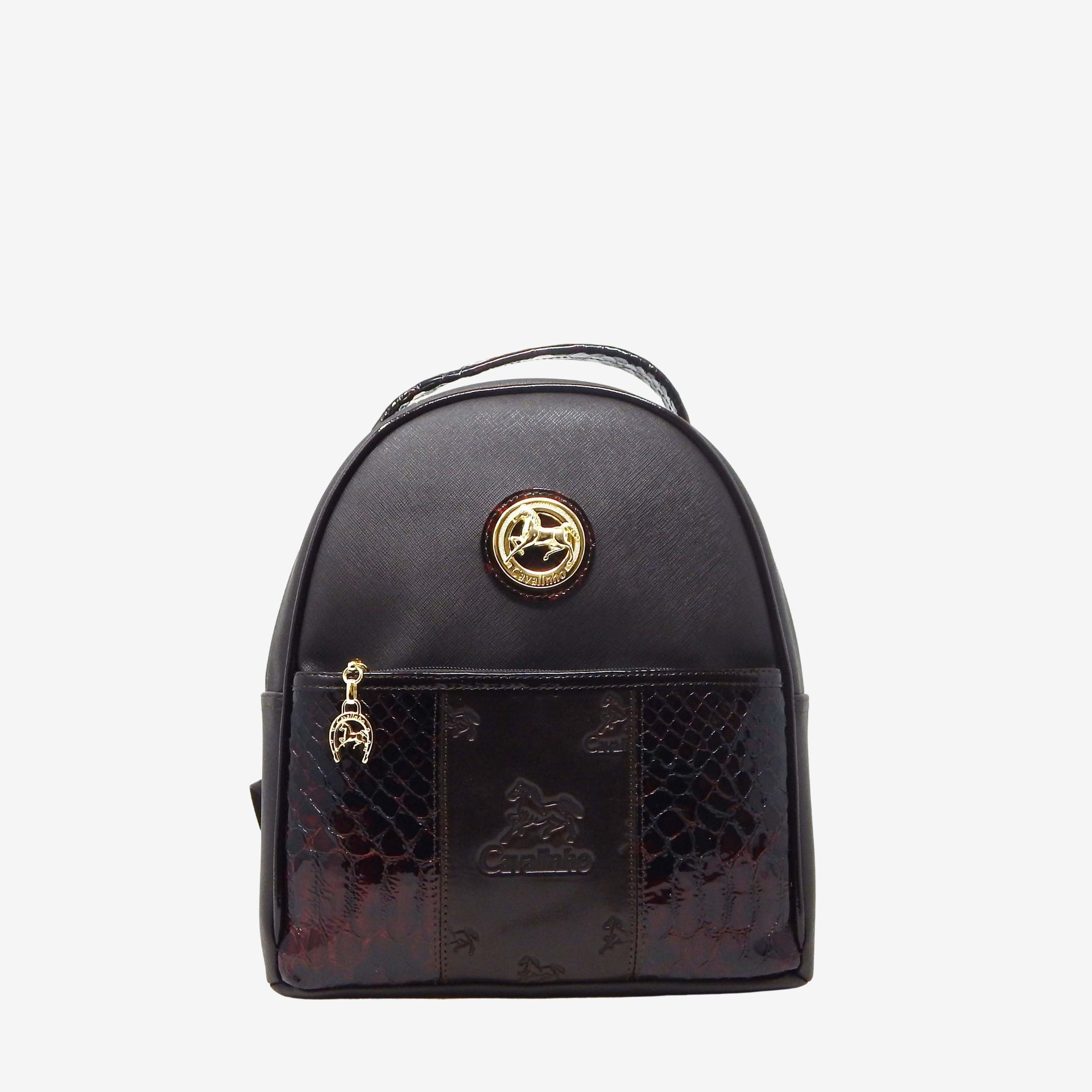 Cavalinho Honor Brown Backpack Purse for Women SKU 18190207.02 #color_Brown