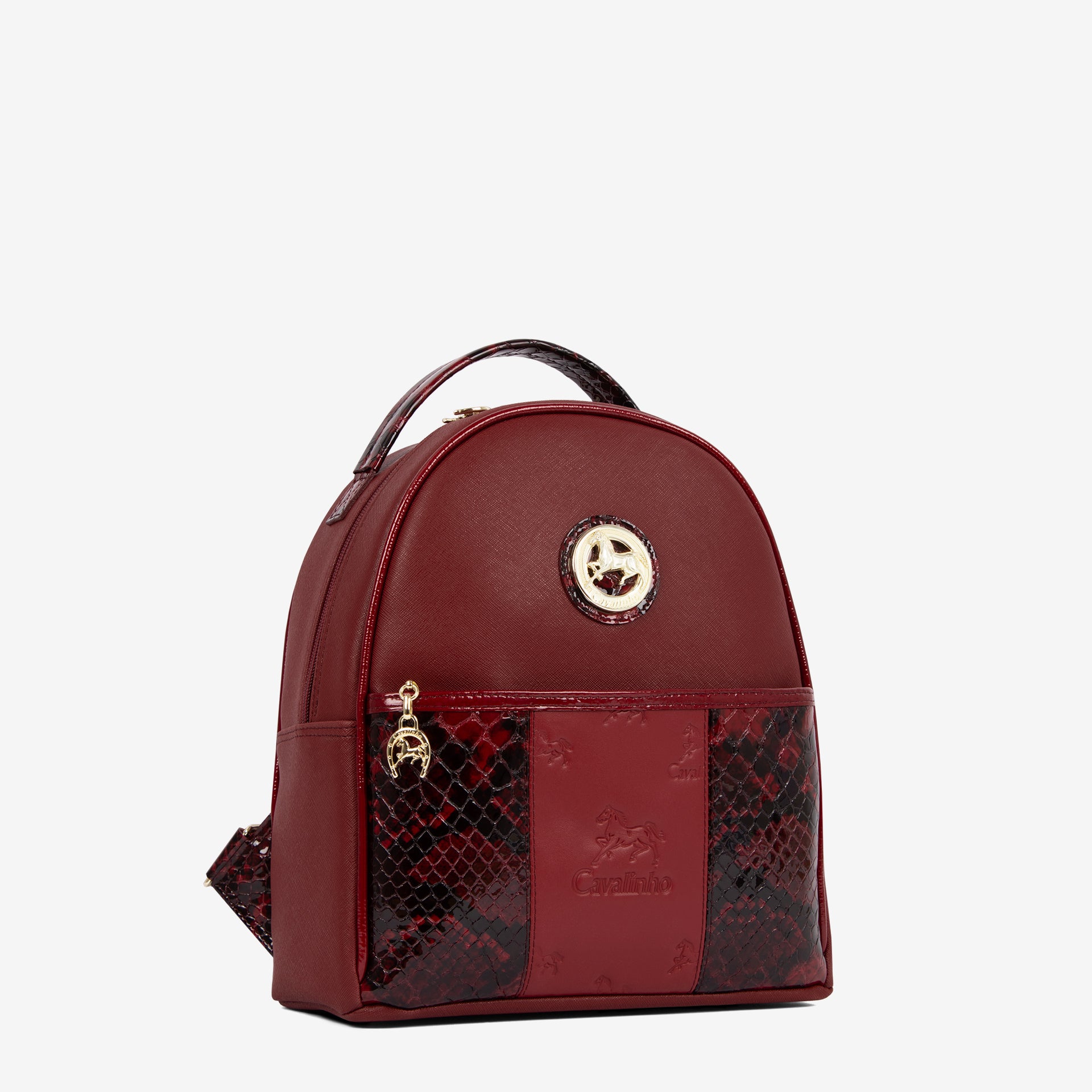 Cavalinho Honor Red Backpack Purse for Women SKU 18190207.15 #color_burgundy