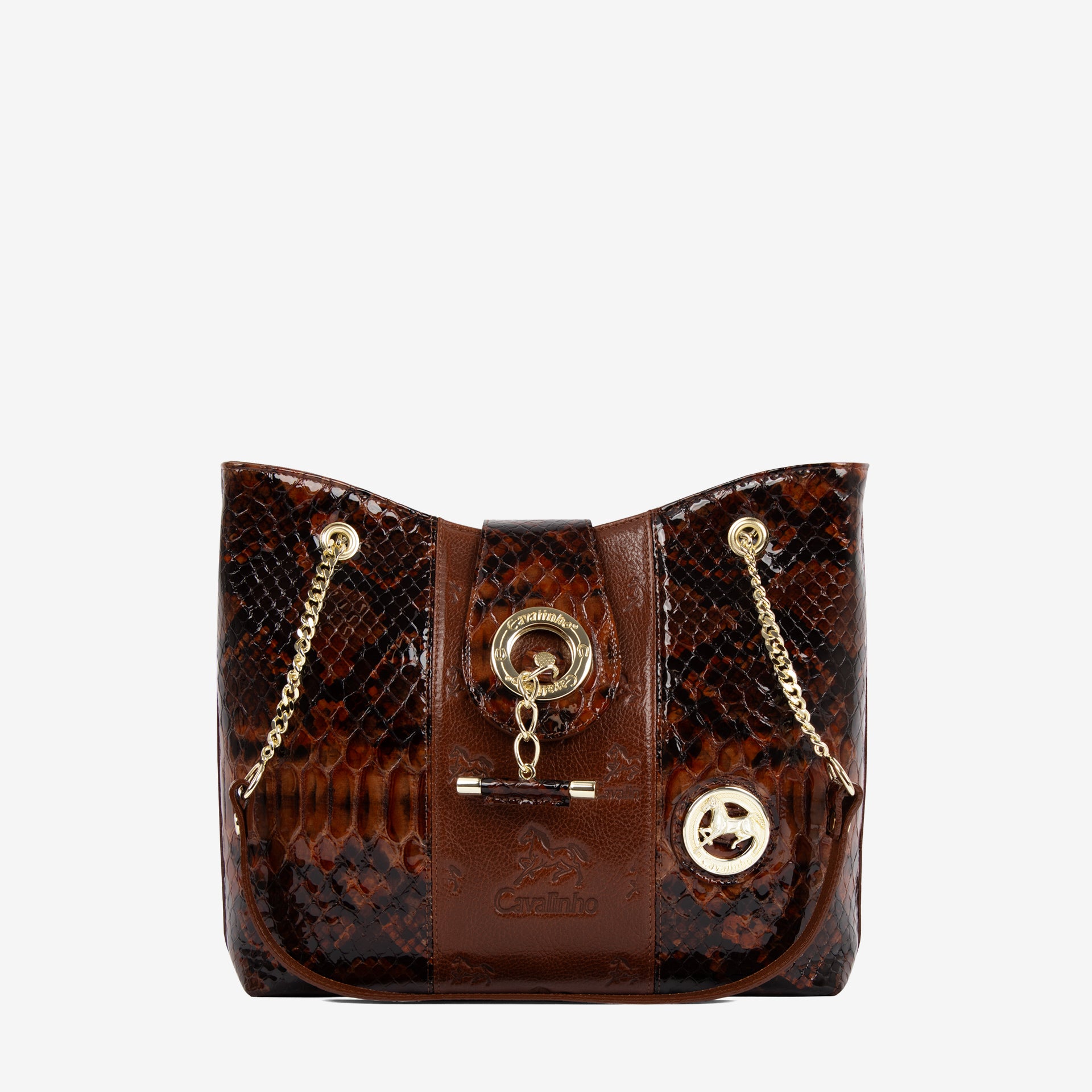 Cavalinho Honor Shoulder Bag SKU 18190258.13 #color_Saddlebrown